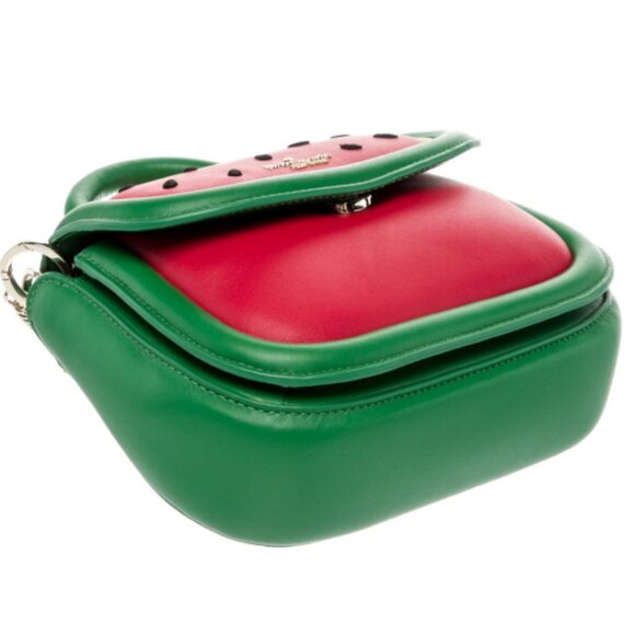 Kate Spade Puffy Watermelon Mini Top Handle Crossbody bag with watermelon pouch - Picture 8 of 14